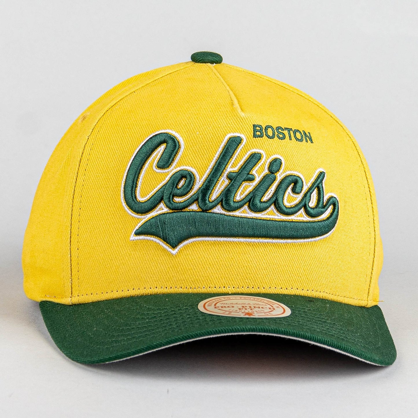 Šiltovka Mitchell & Ness NBA Harvest Gold Pro Crown Boston Celtics žlto-zelená