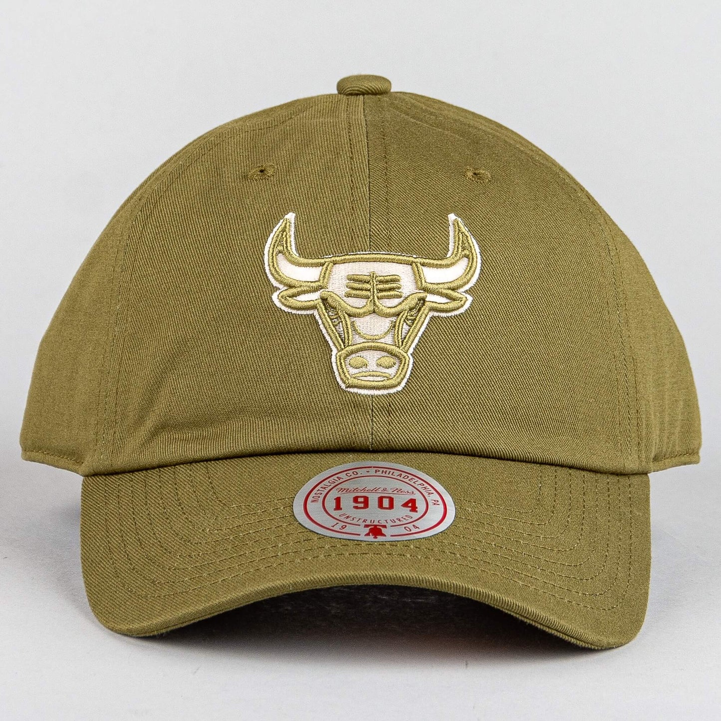 Šiltovka Mitchell & Ness NBA Fashion Basic Strapback Chicago Bulls olivová