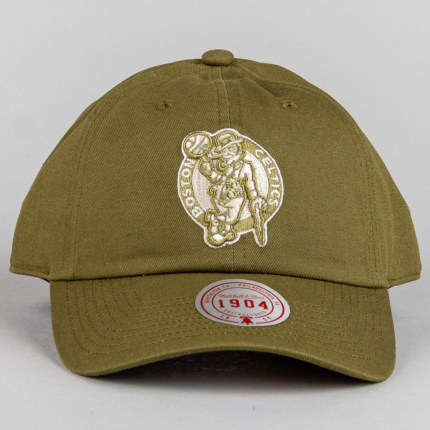 Šiltovka Mitchell & Ness NBA Fashion Basic Strapback Boston Celtics olivová