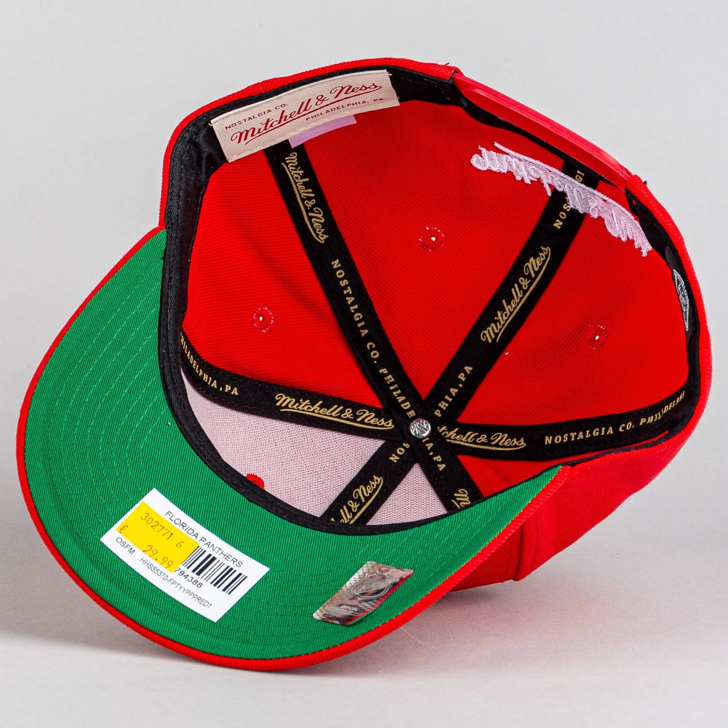 Šiltovka Mitchell & Ness NHL Florida Panthers Team Ground 2.0 Pro Snapback červená