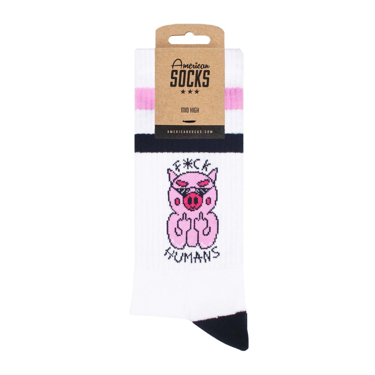 Ponožky American Socks F*ck Humans - Mid High