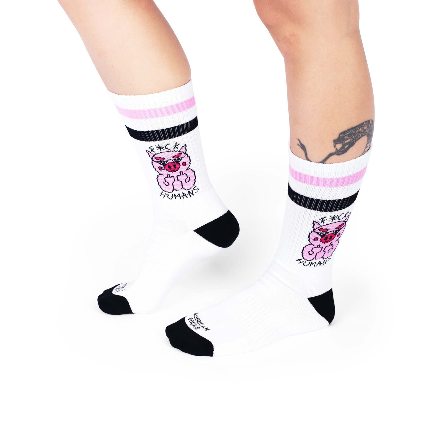 Ponožky American Socks F*ck Humans - Mid High
