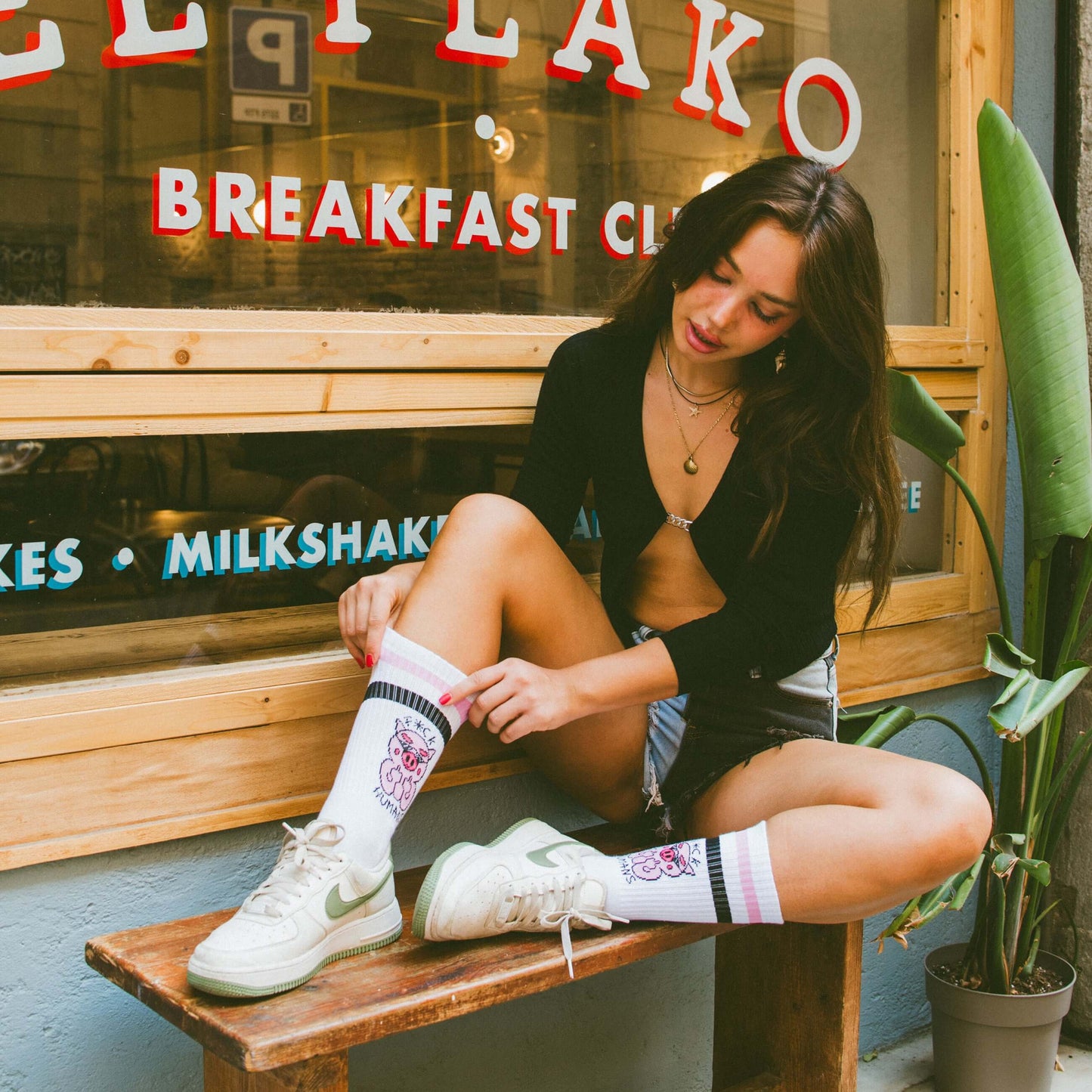 Ponožky American Socks F*ck Humans - Mid High
