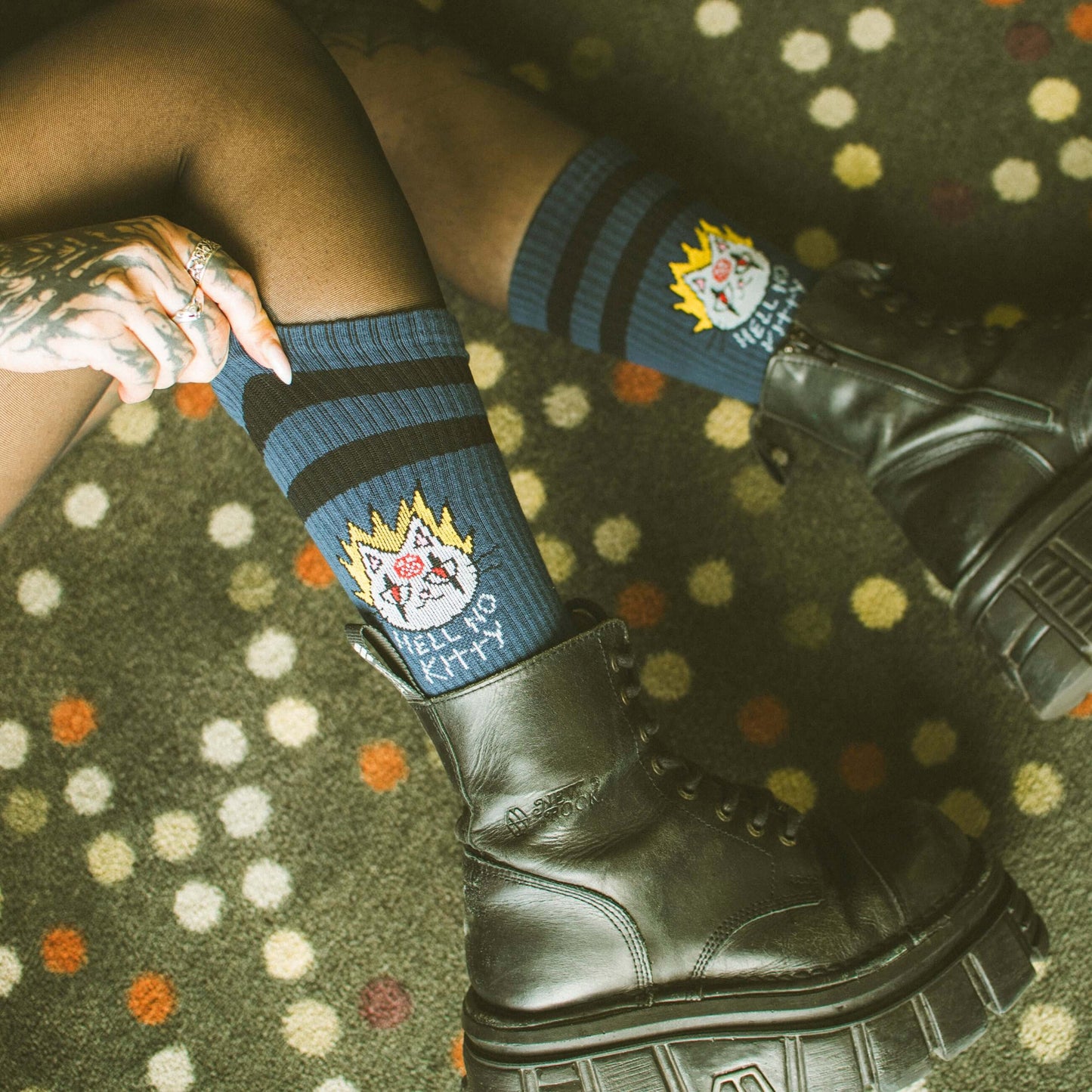Ponožky American Socks Hell no kitty - Mid High