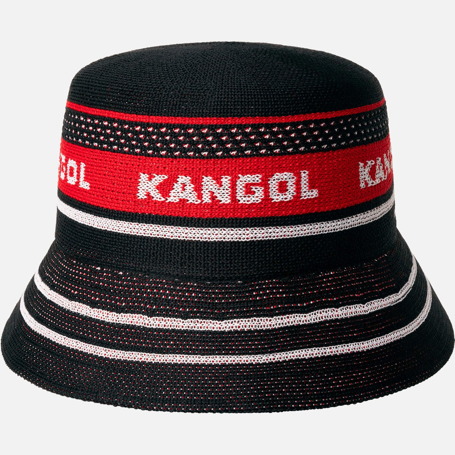 Klobúk KANGOL® TROPIC GAME STRIPE LAHINCH čierny