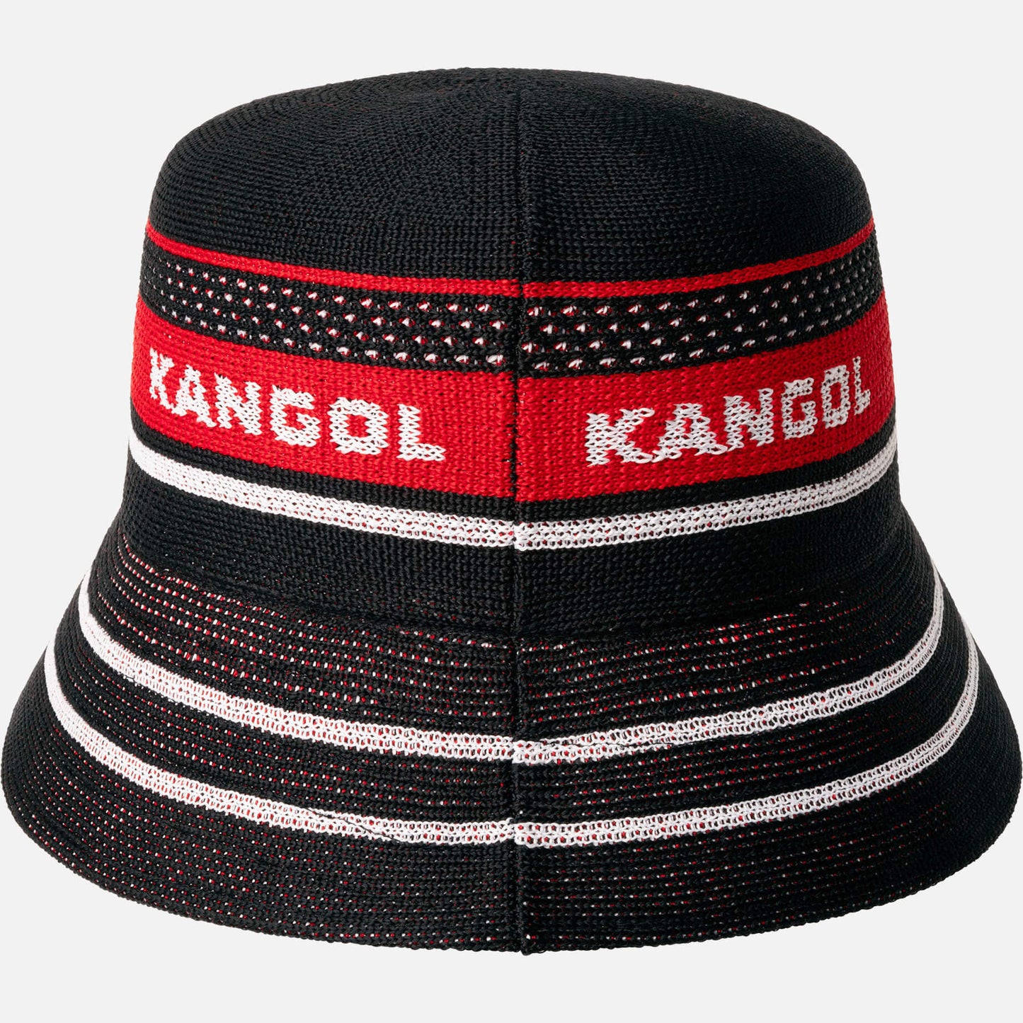 Klobúk KANGOL® TROPIC GAME STRIPE LAHINCH čierny