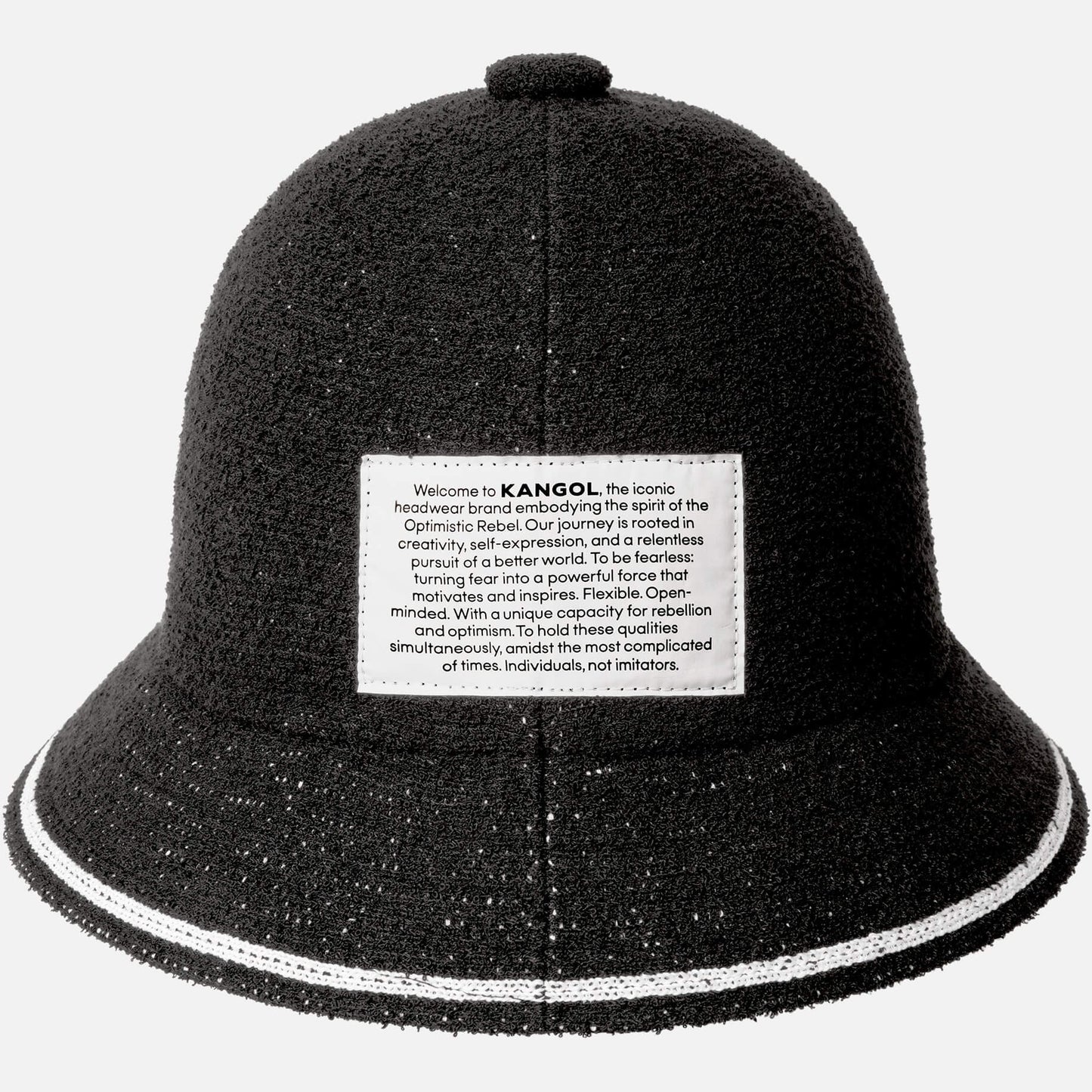 Klobúk KANGOL® FINE PRINT CASUAL čierny