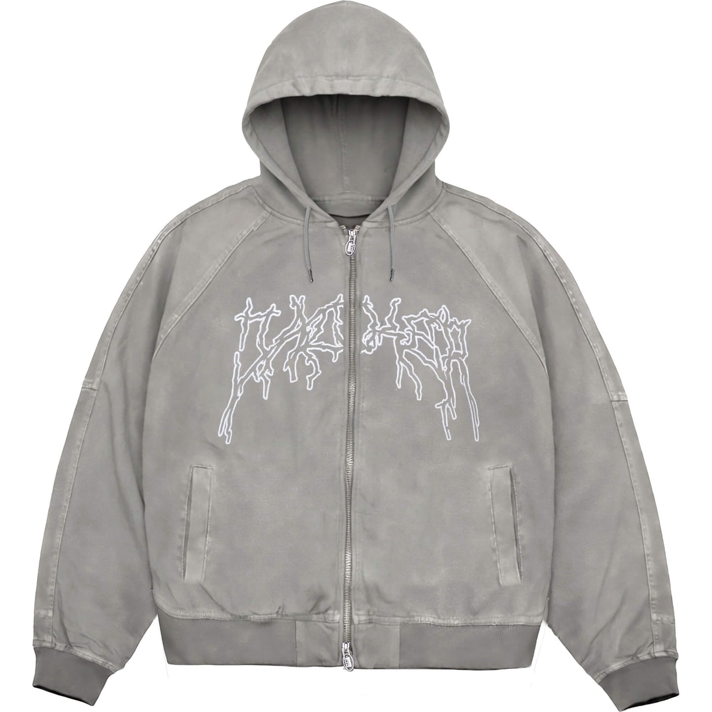 Bunda Jacker Skeleton Canvas Jacket šedá