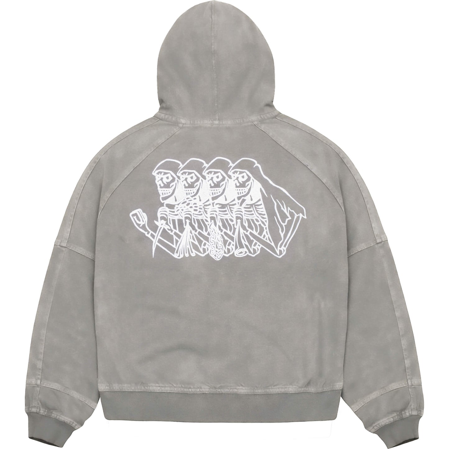 Bunda Jacker Skeleton Canvas Jacket šedá