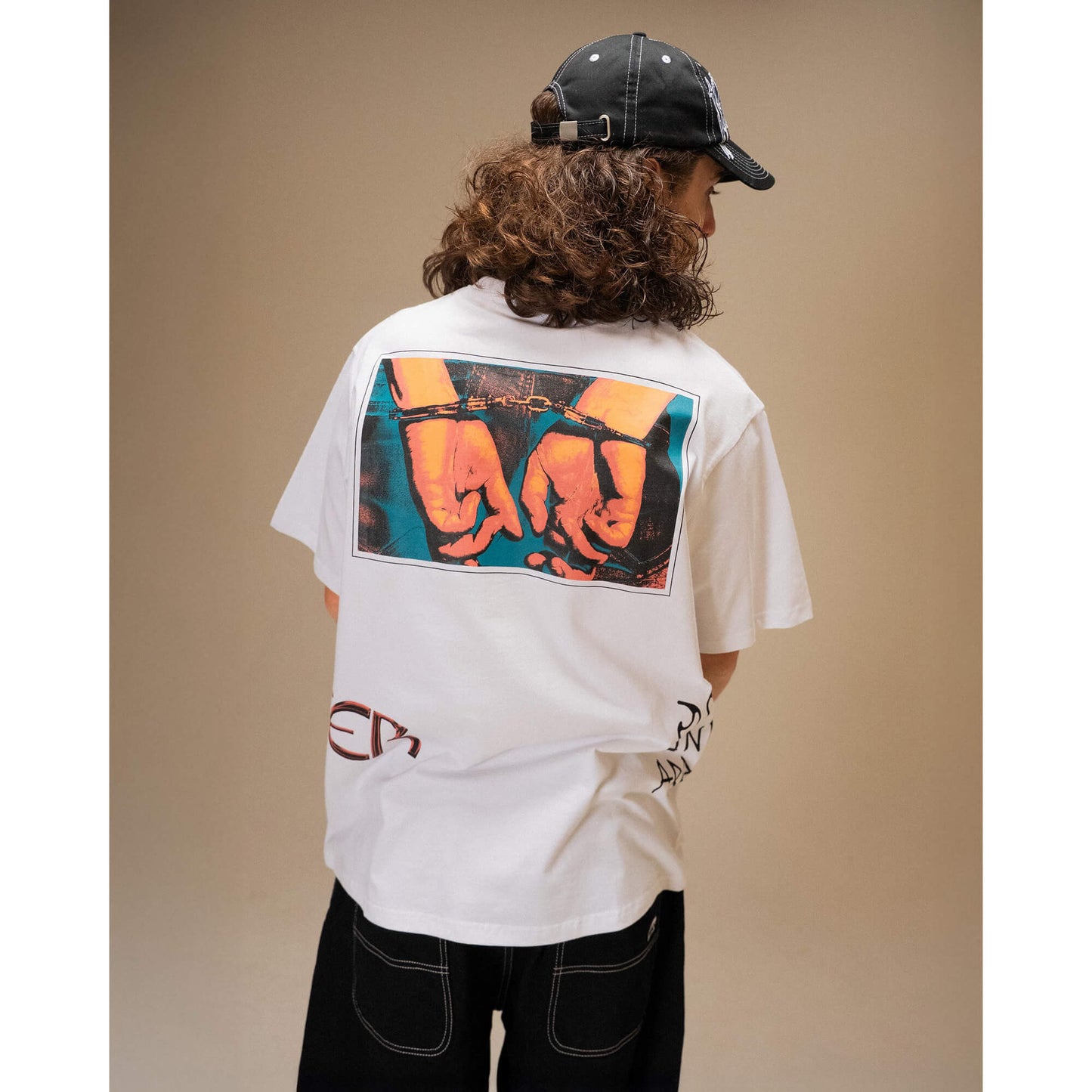 Tričko Jacker Handucuffs T-Shirt biele