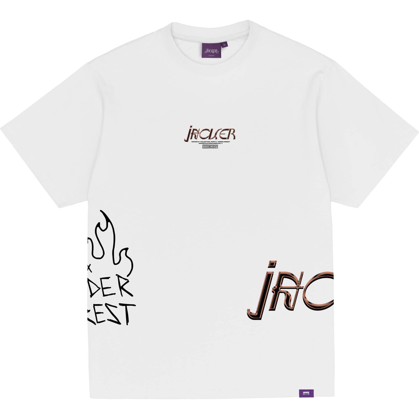 Tričko Jacker Handucuffs T-Shirt biele