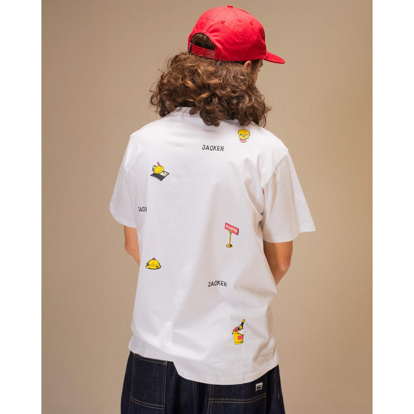 Tričko Jacker Deal T-shirt biele
