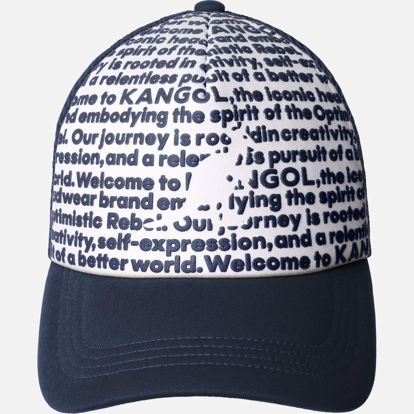 Šiltovka KANGOL® FINE PRINT TRUCKER tmavo modrá