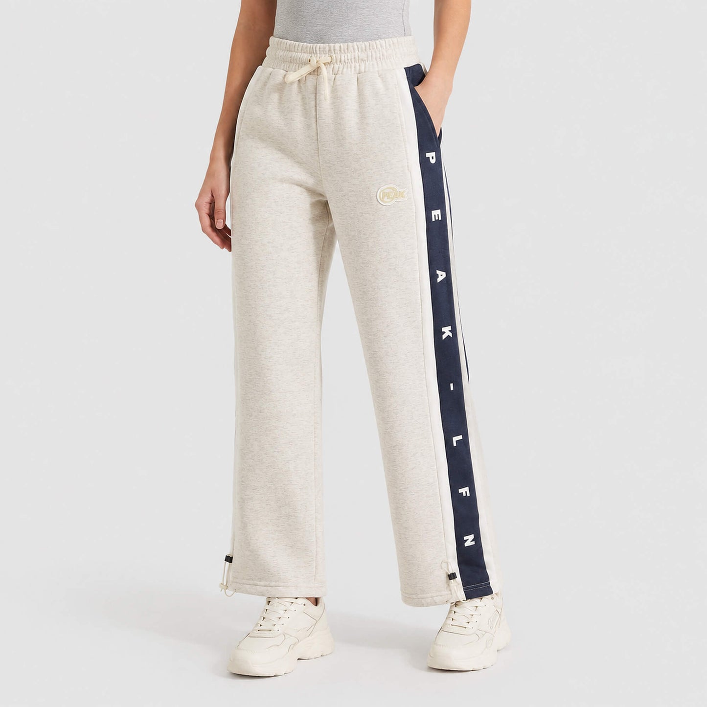 Dámske tepláky Peak LFN Knitted Fleece Pants - bledo hnedé
