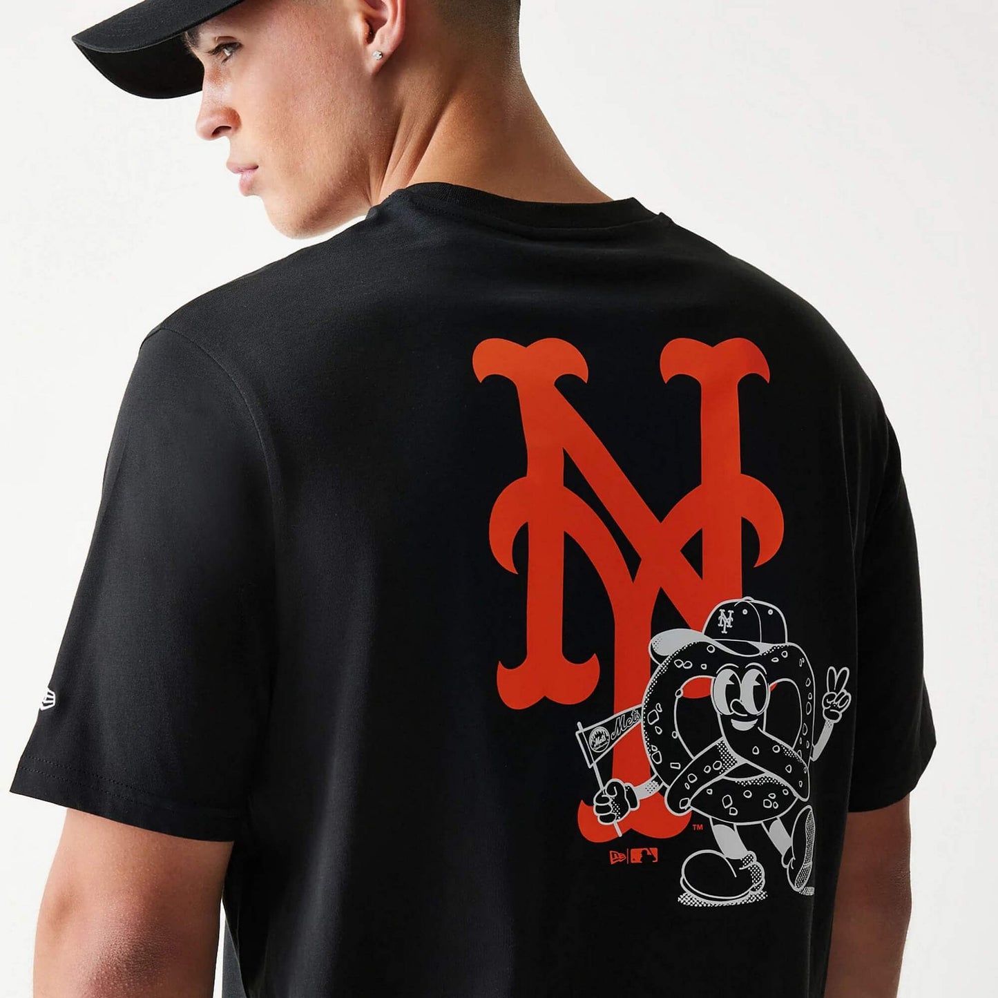 Tričko New Era New York Mets MLB Food Graphic Black T-Shirt čierne