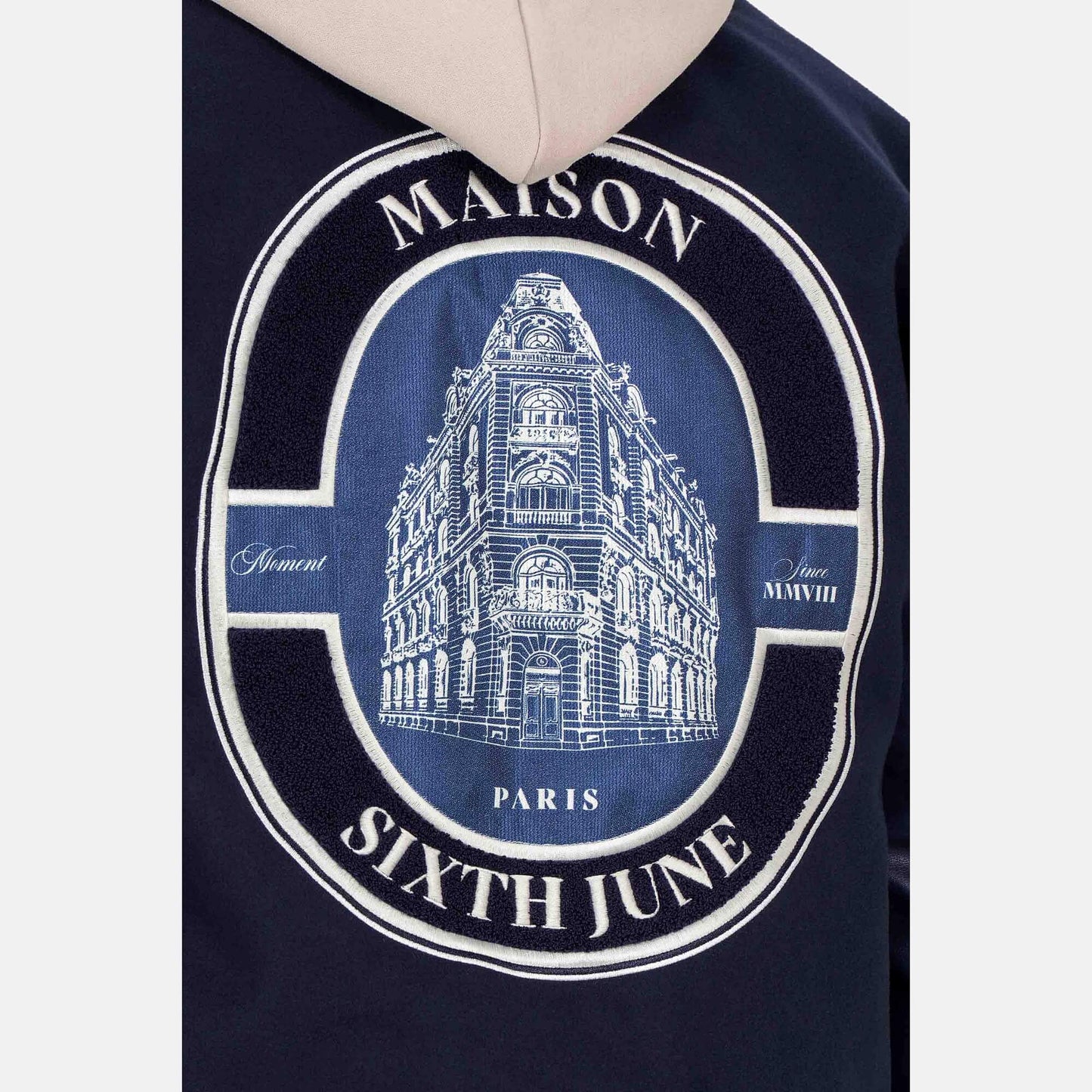 Bunda bomber Sixth June MAISON SJ Varsity Jacket tmavomodrá
