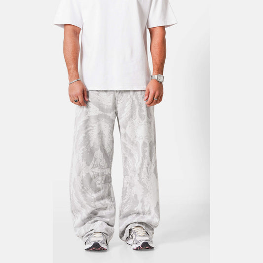Baggy nohavice Sixth June CAMO Baggy Pants sivé