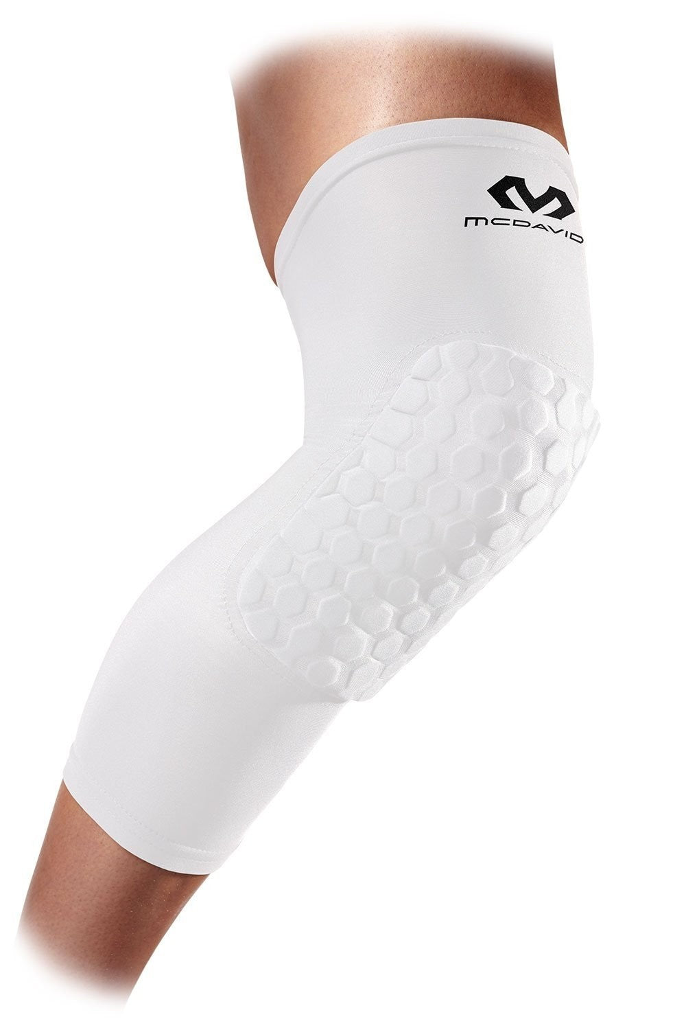 McDavid Hex Force HexPad Extended Leg Sleeves (chránič kolena - biely)