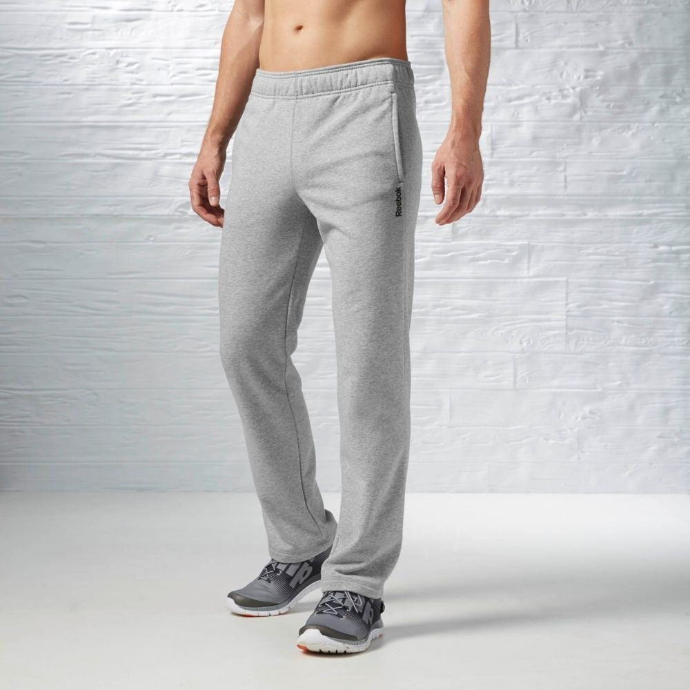 Pánske tepláky Reebok Elements FT OH Sweat Pants šedé