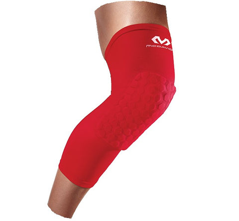 McDavid Hex Force HexPad Extended Leg Sleeves (chránič kolena - červený)