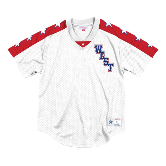 MITCHELL & NESS ALL STAR MESH V-NECK PULLOVER 2004 WEST WHITE