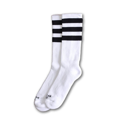 American Socks Ponožky Old School II Mid High White