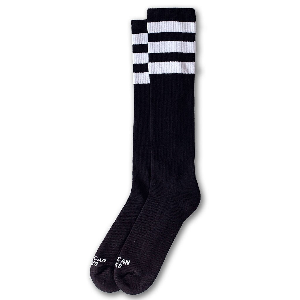 American Socks Ponožky Back In Black Knee High Black