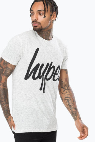 Just Hype T-Shirt - SCRIPT - Ash/Black