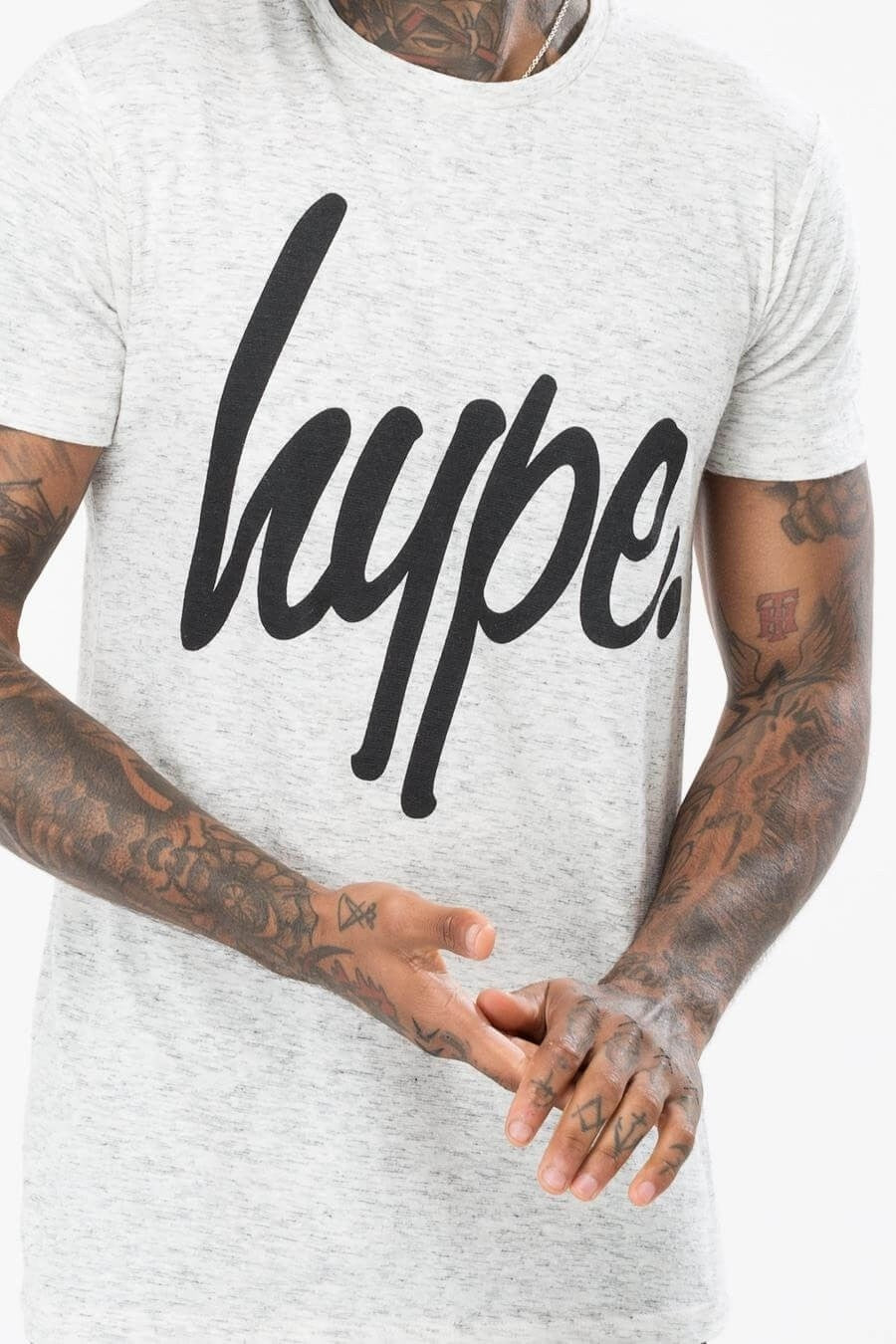 Just Hype T-Shirt - SCRIPT - Ash/Black