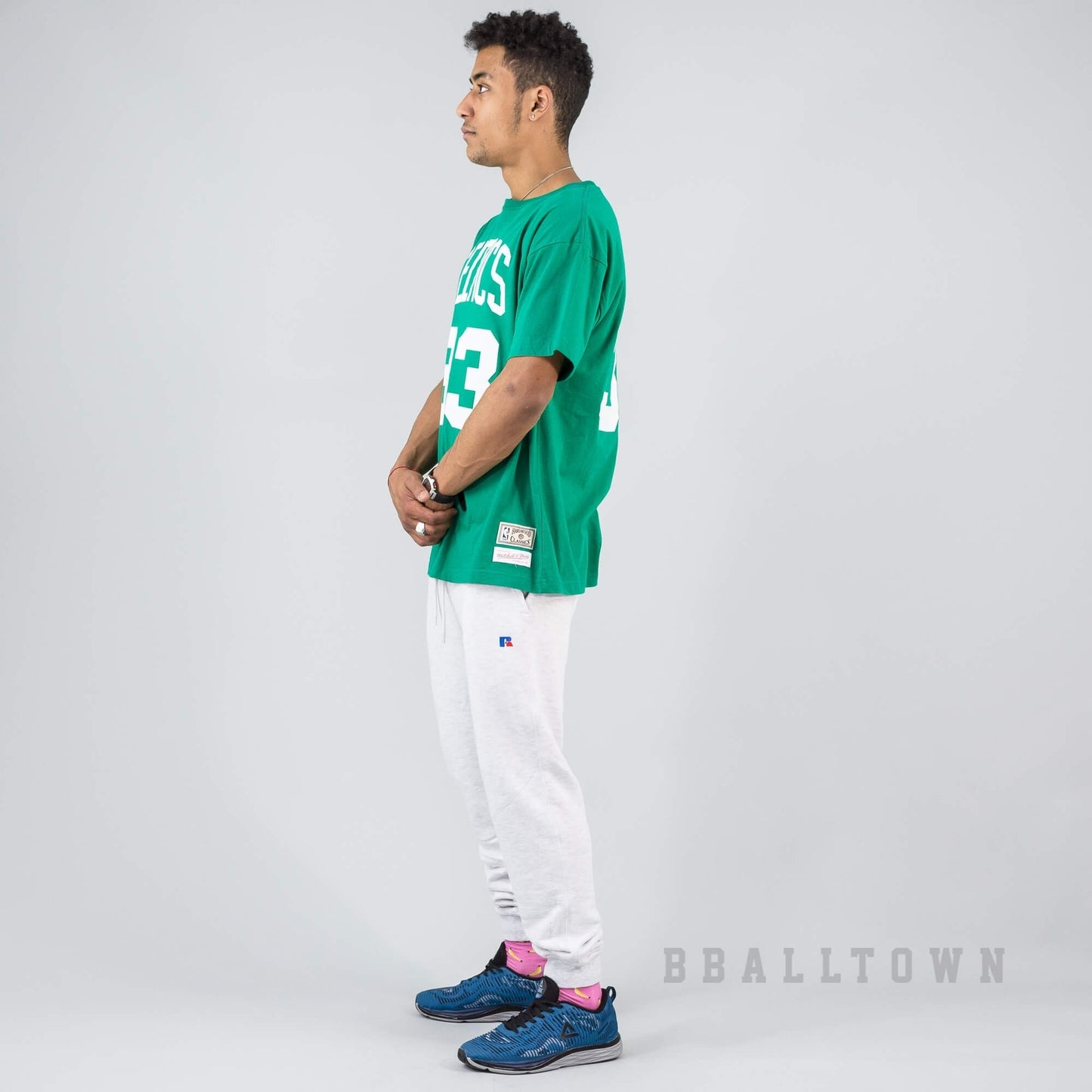 MITCHELL & NESS NBA TRADITIONAL TEE BOSTON CELTICS / LARRY BIRD No. 33 - KELLY GREEN