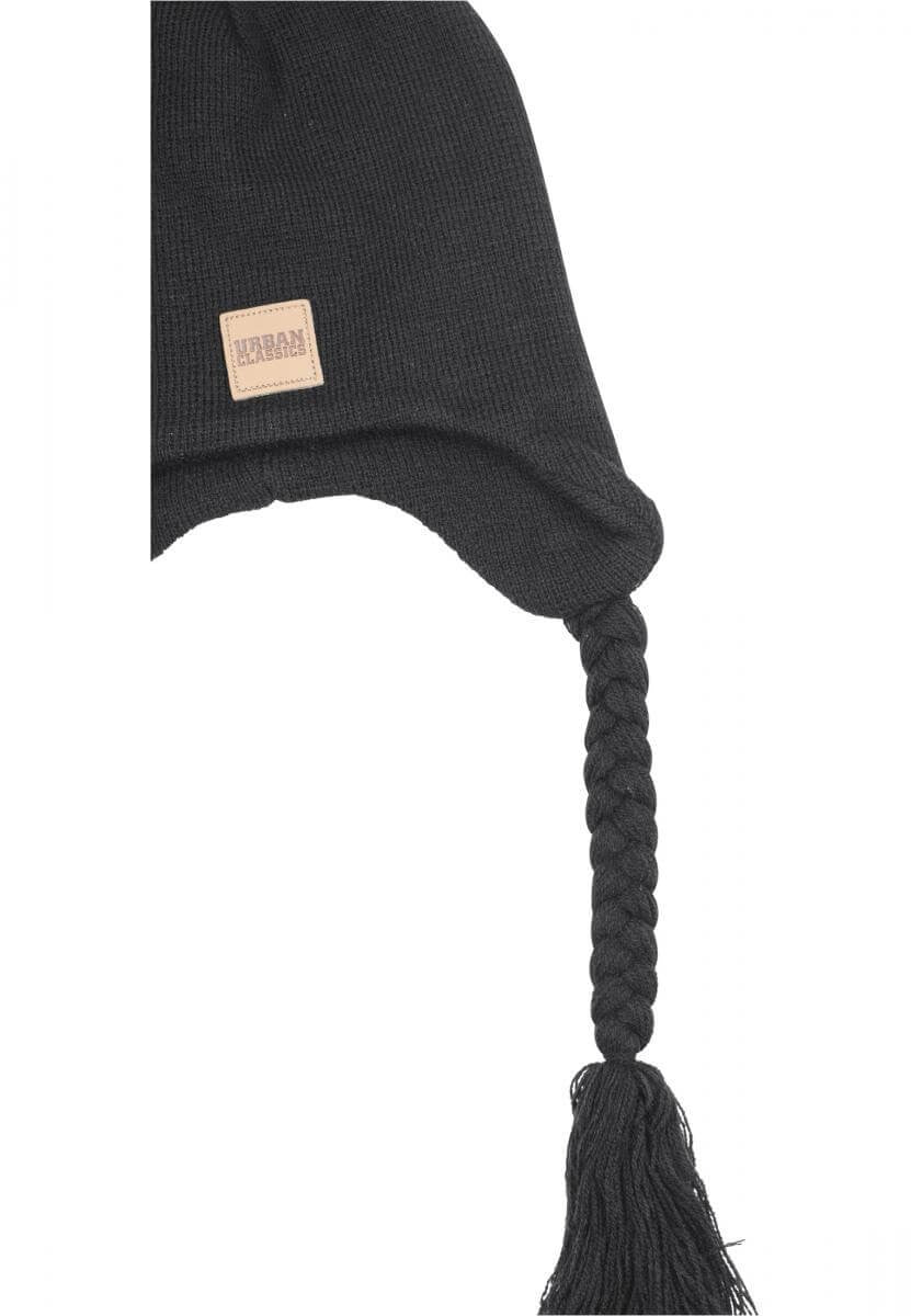 Urban Classics Pompom Knit Beanie Black