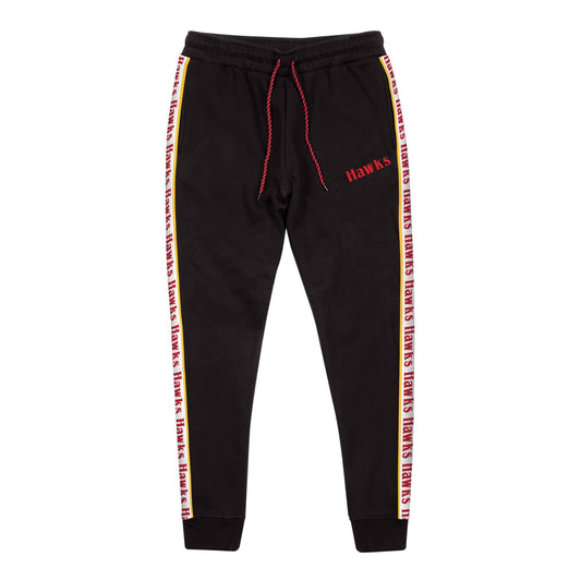 Mitchell & Ness Taped Fleece Jogger Atlanta Hawks Black