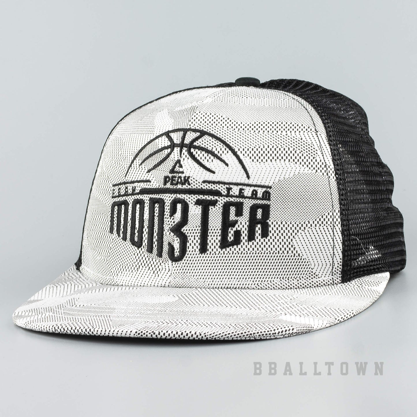 Šiltovka so sieťkou Peak Basketbal Monster Series Snapbacks čierna/šedá