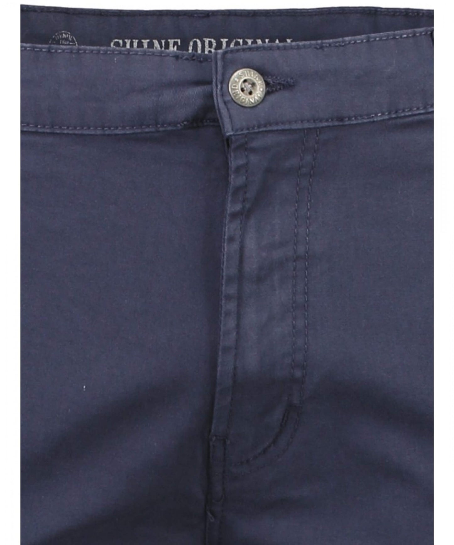 Shine Original Fairfield Cropped Chino With Woven Tape Navy