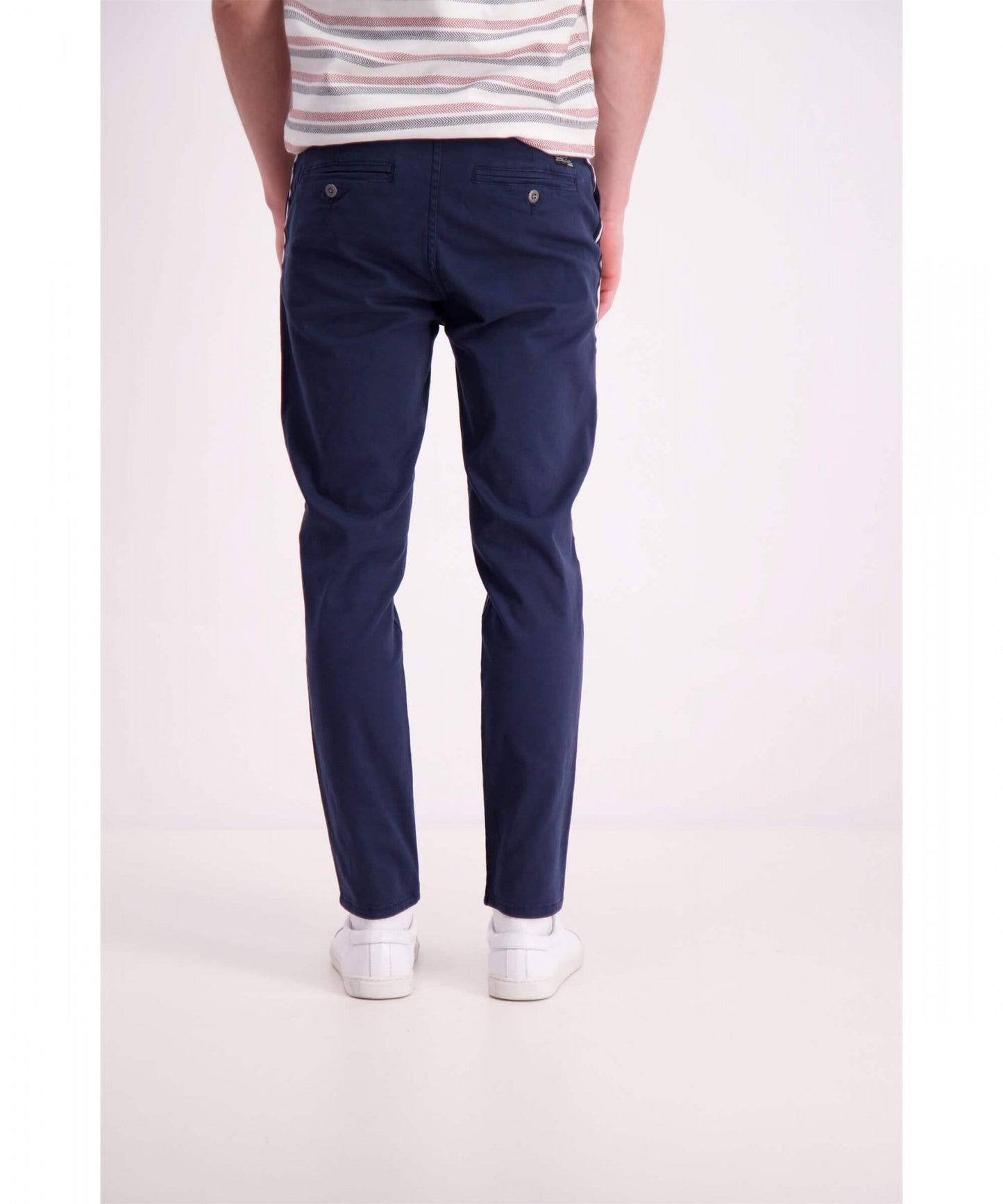 Shine Original Fairfield Cropped Chino With Woven Tape Navy