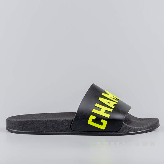 Champion Slippers Black/Yellow