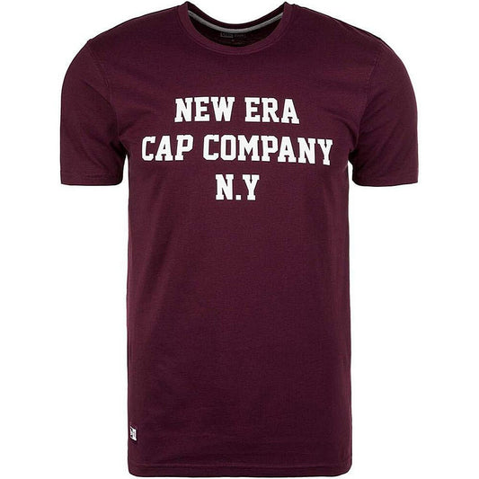 New Era Tričko Ne College Pack College Tee Burgundy