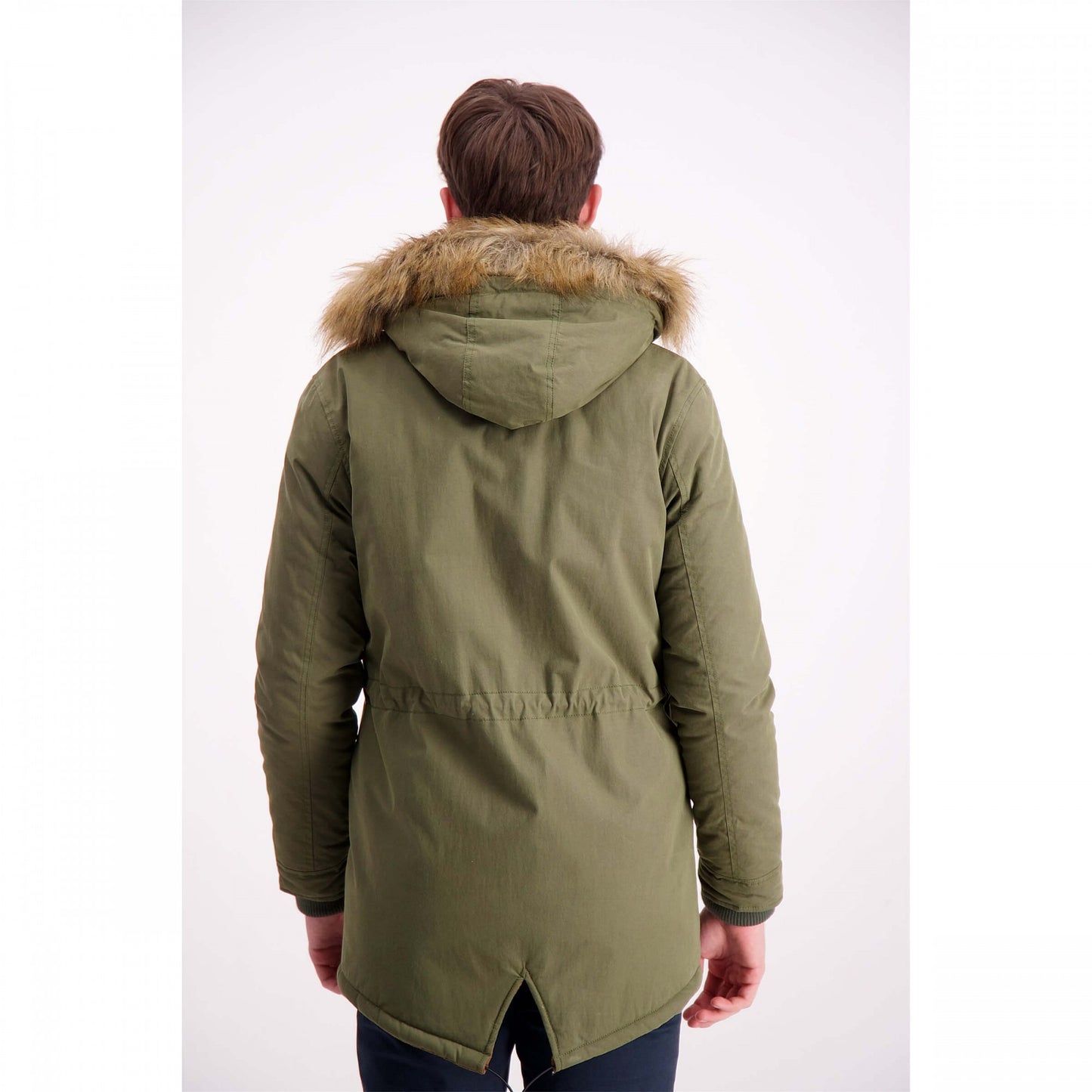 Shine Original Taequin Parka With Faux Fur Army