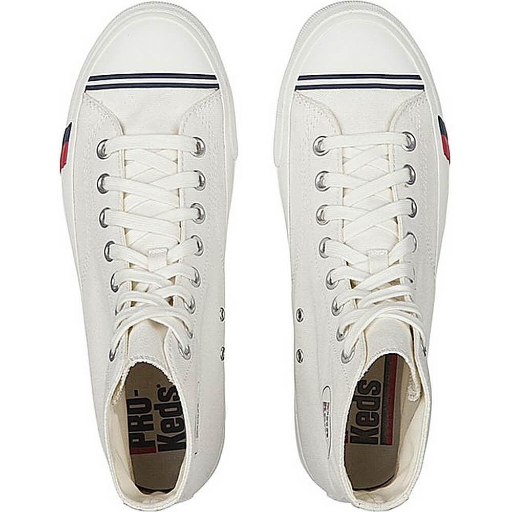 Pro Keds Royal Pro Hi Logo Printed Canvas White/Purple