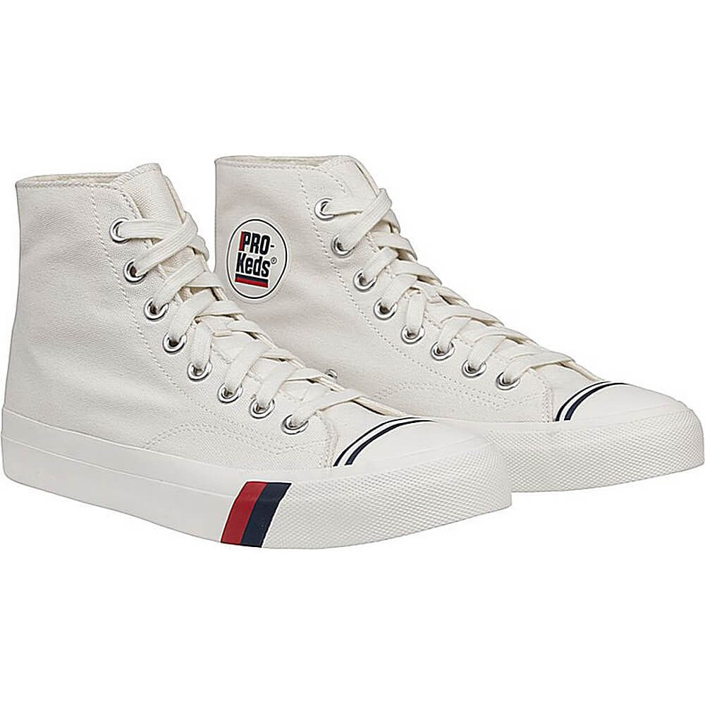 Pro Keds Royal Pro Hi Logo Printed Canvas White/Purple