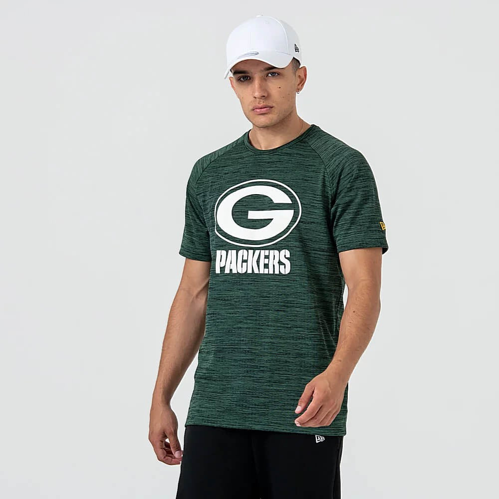 New Era Tričko Nfl Engineered Raglan Green Bay Packers Green