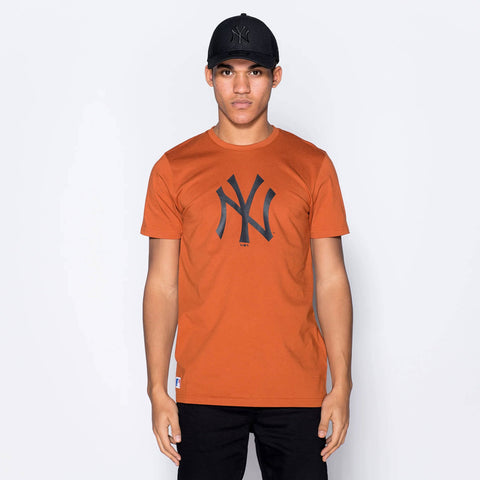 New Era Tričko Mlb Seasonal Team Logo New York Yankees Orange Red