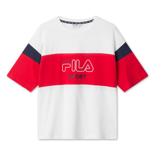 Fila Lalette Tee White/Red/Black Iris