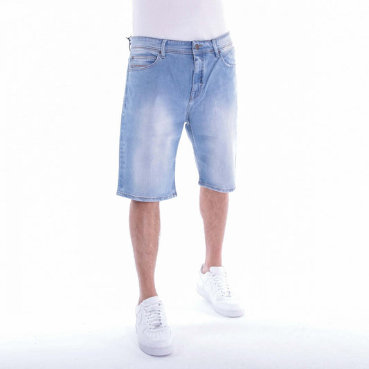 Pelle Pelle Buster Loose Denim Short Ice Wash