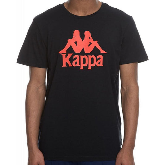 Kappa Estessi Tee Shirt Black/Red Orange