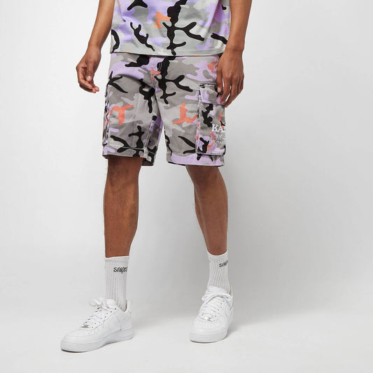 Karl Kani Camo Cargo Shorts Grey