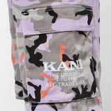 Karl Kani Camo Cargo Shorts Grey