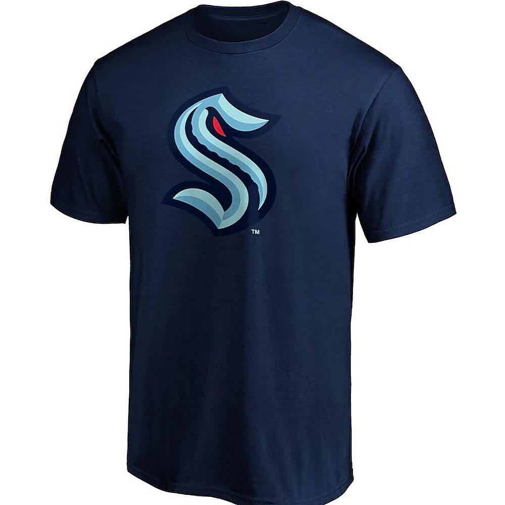 Fanatics Seattle Kraken Primary T-Shirt Navy
