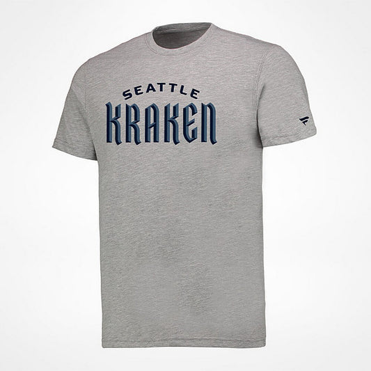Fanatics Seattle Kraken Wordmark T-Shirt Grey