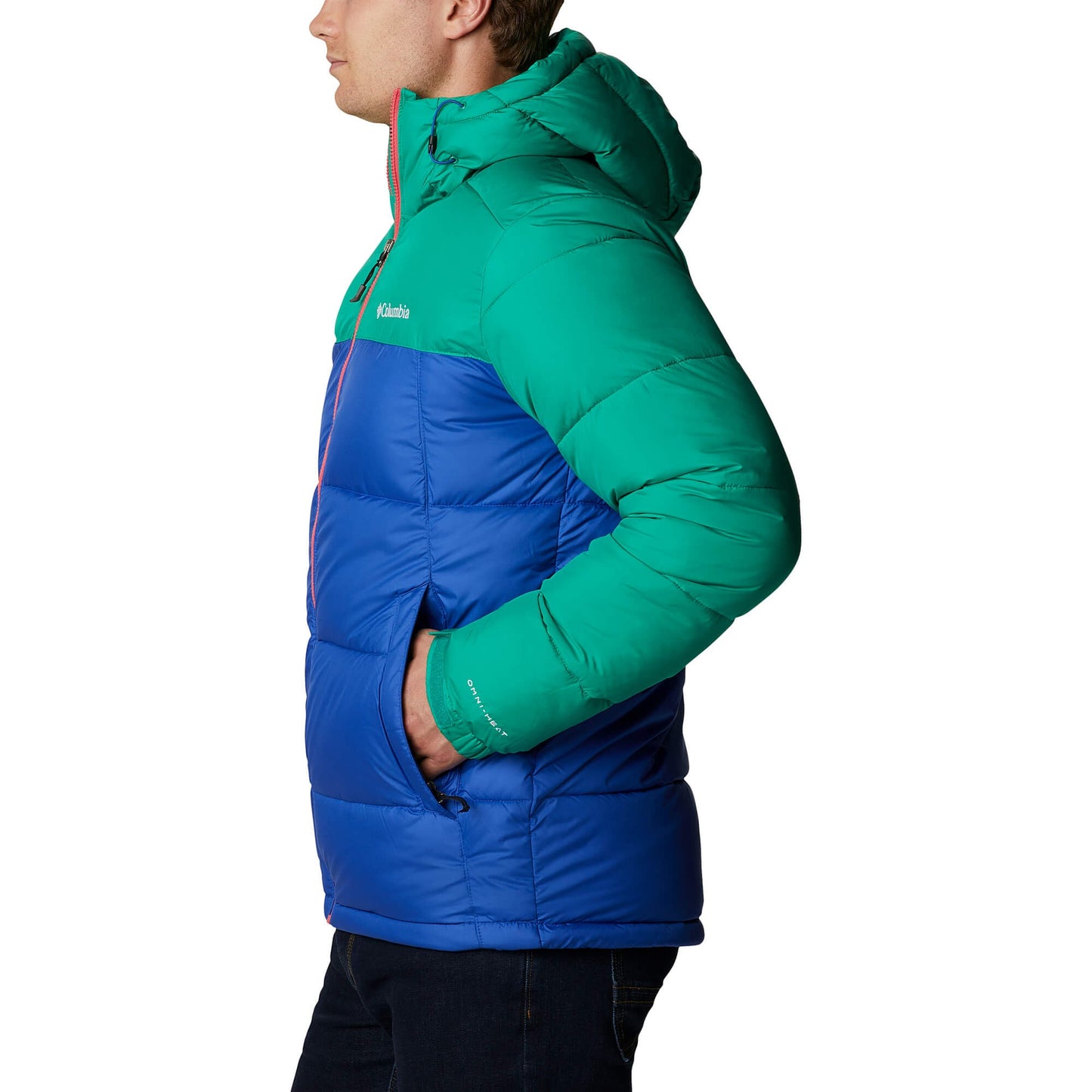 Columbia Pike Lake Hdd Jacket Lapis Blue/Emerald Green